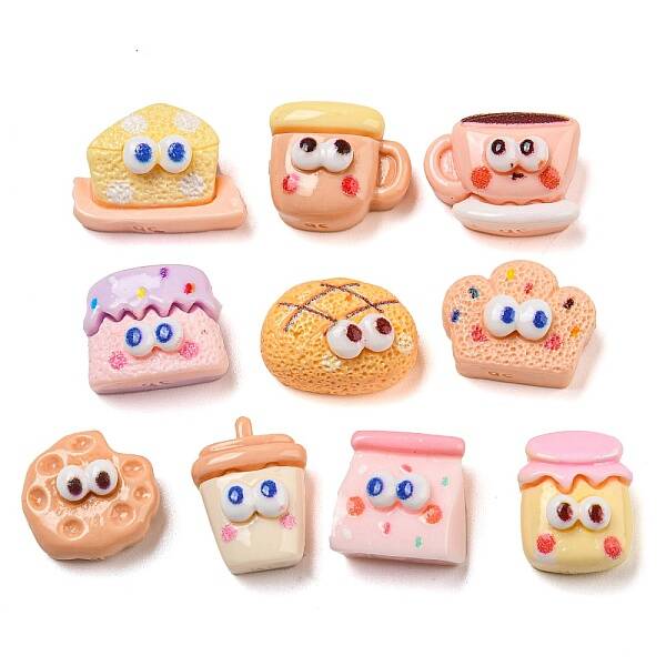 Cartoon Funny Eye Opaque Resin Decoden Cabochons