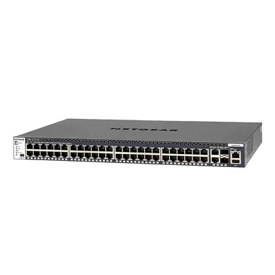 Netgear GSM4352S | M4300-52G 48 x RJ-45 Ports 10/100/1000Base-T + 2 x SFP+ Copper Ports + 2 x SFP+ Ports Layer 2 Managed Stac...