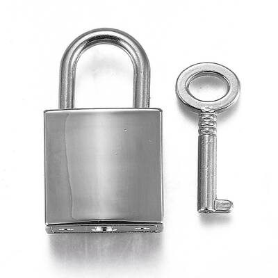 Rectangle Alloy Padlock Mini Lock with Key