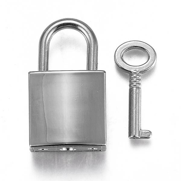 Rectangle Alloy Padlock Mini Lock with Key