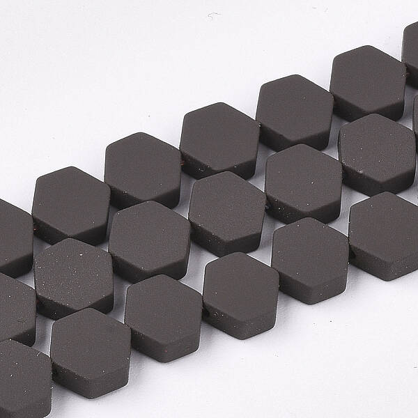 Spray Painted Non-magnetic Synthetic Hematite Beads Strands