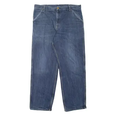 CARHARTT Simple Pant Mens Jeans Blue Relaxed Tapered W38 L34
