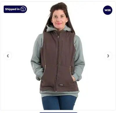 Berne WV15 - Ladies Sherpa-Lined Softstone Duck Vest