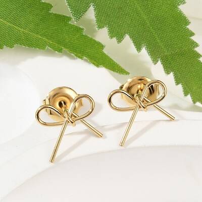 Ion Plating(IP) 304 Stainless Steel Stud Earrings