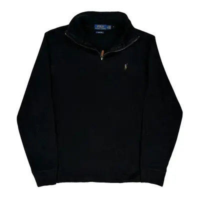 Polo By Ralph Lauren 1/4 Zip - Small Black Cotton
