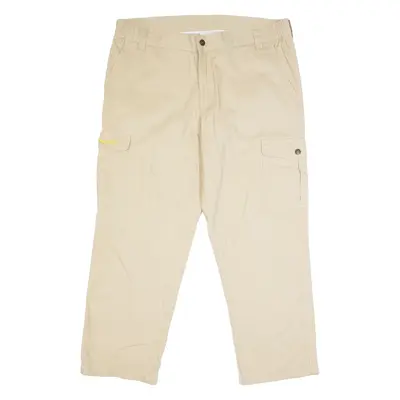 BERNWALT Cargo Mens Trousers Beige Regular Straight W38 L29