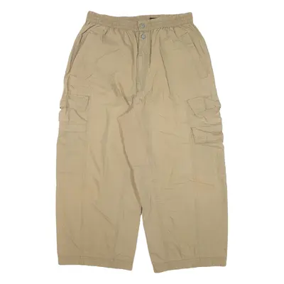 TIMBERLAND Cargo Cropped Mens Trousers Beige Loose Straight W30 L24