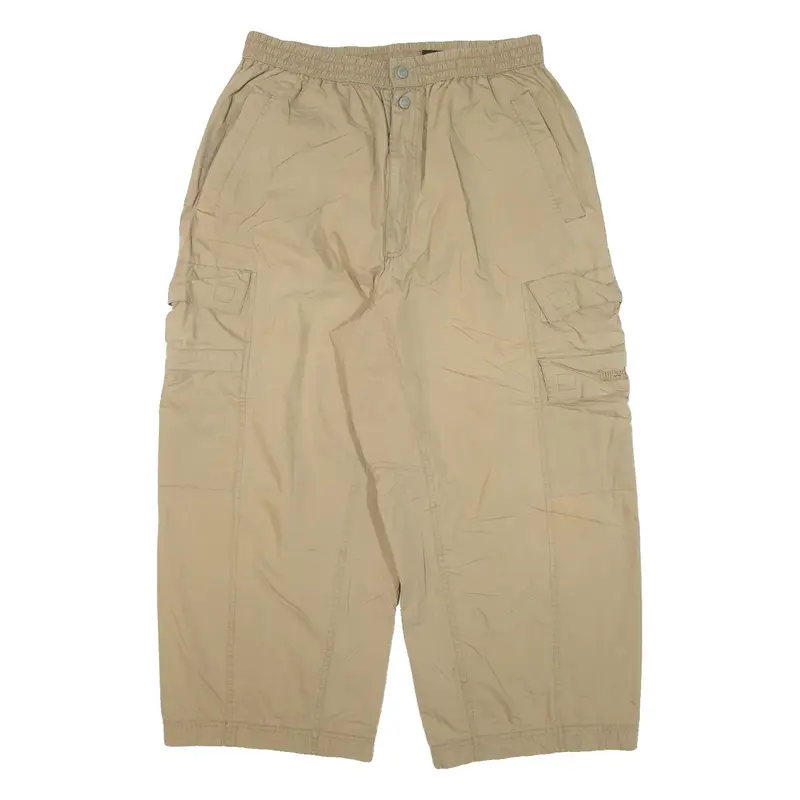 TIMBERLAND Cargo Cropped Mens Trousers Beige Loose Straight W30 L24