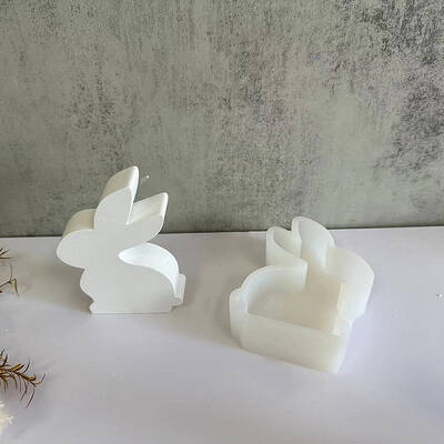 Rabbit Display Decoration DIY Silhouette Silicone Molds