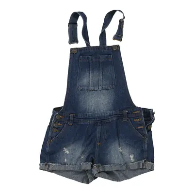 Age 10-12 Unbranded Short Dungarees - 28W 2L Blue Cotton
