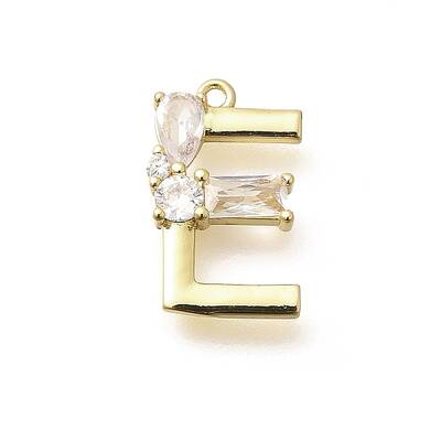 Brass Micro Pave Cubic Zirconia Pendants