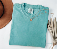 Blank Comfort Colors Shirts %100 Cotton Trendy Soft Vintage Colored Washed T-Shirts Blank Tee For Woman and Men