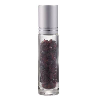 Natural Garnet Chip Bead Roller Ball Bottles