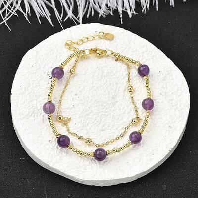 Natural Amethyst Bracelets
