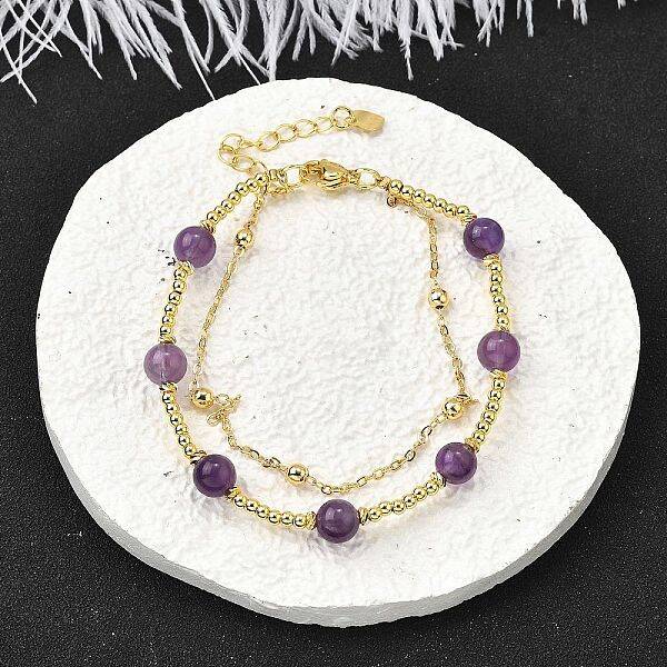Natural Amethyst Bracelets