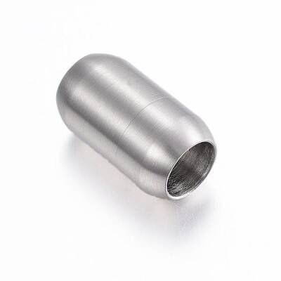 Tarnish Resistant 304 Stainless Steel Magnetic Clasps with Glue-in Ends