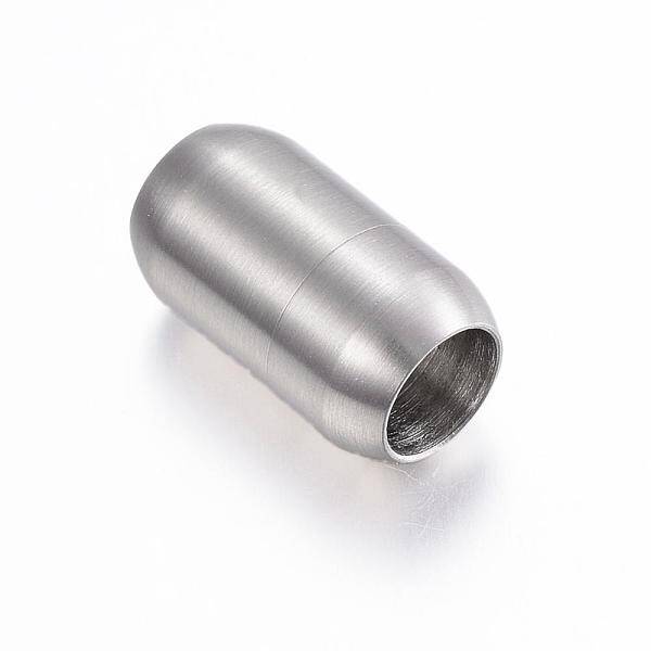 Tarnish Resistant 304 Stainless Steel Magnetic Clasps with Glue-in Ends