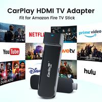 CarlinKit CarPlay Converter HDMI Multimedia TV Adapter fit for Amazon Fire TV Stick, Compatible with any car model with facto...