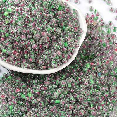 Transparent Inside Colours Glass Seed Beads