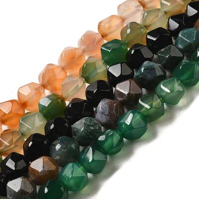 Natural Agate Beads Strands