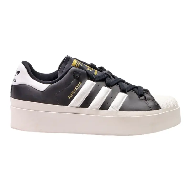 ADIDAS Superstar 2022 Sneaker Trainers Black Leather Womens UK 9.5