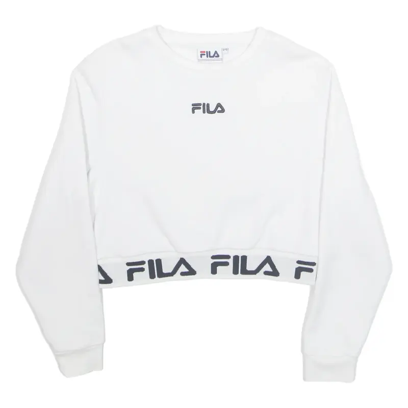 FILA Cropped Womens Sweatshirt White S