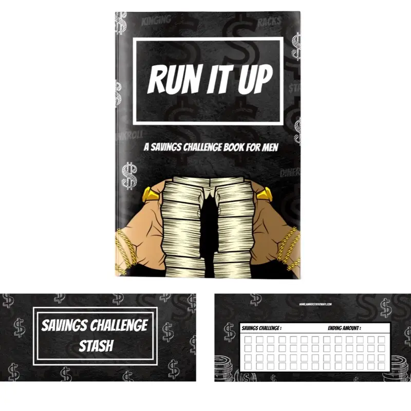 Mens Savings Challenge Book With Envelopes
