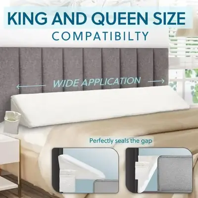 Bed Wedge Pillow for Headboard Gap - Pillow Stopper Bed Gap Filler(0-8\