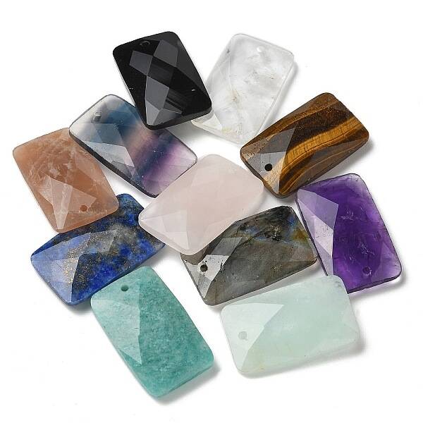 Natural Mixed Gemstone Pendants