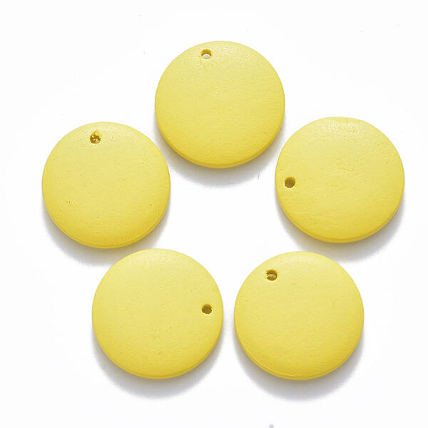 Painted Wood Pendants