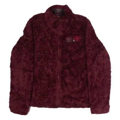 PENDLETON Womens Fleece Jacket Maroon XL