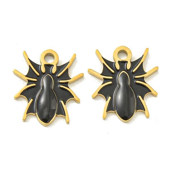Halloween Theme Ion Plating(IP) 304 Stainless Steel Enamel Pendants