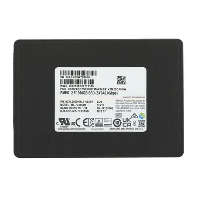 Samsung MZ7L3960HBLT-00A07 | PM897 960GB Triple-Level Cell SATA 6Gb/s 2.5-Inch Solid State Drive