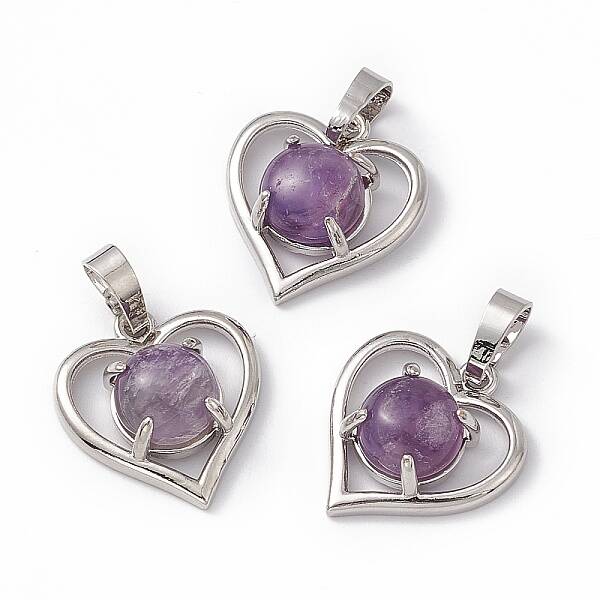 Natural Amethyst Pendants