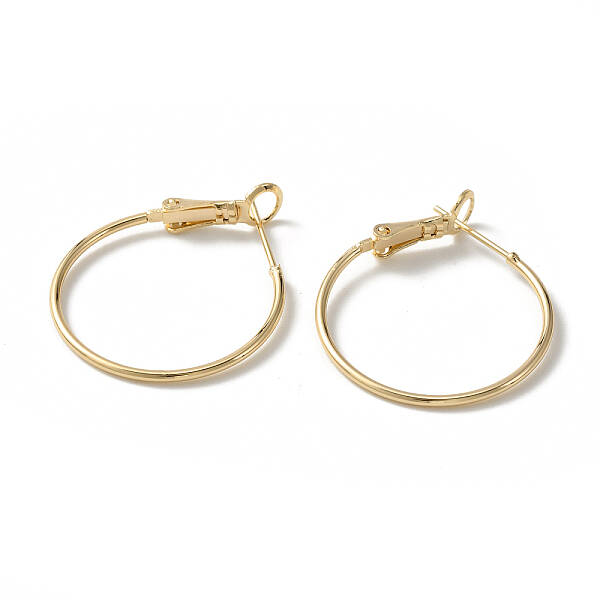 Brass Hoop Earrings