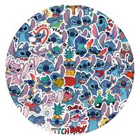 50pcs Disney Officially Licensed Lilo & Stitch Cute Cartoon Stitch Vinyl Stickers Gifts for Kids Girls Boys