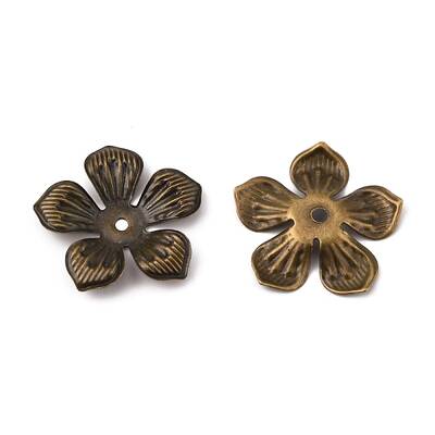 5-Petal Iron Bead Caps