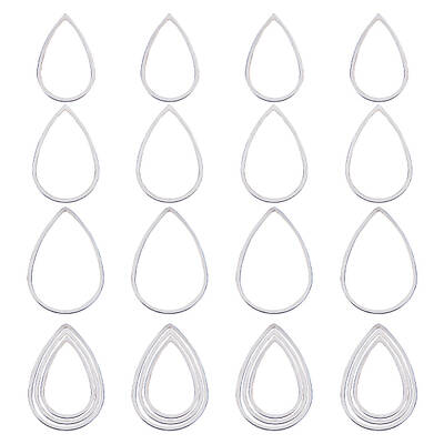 60Pcs 3 Sizes 304 Stainless Steel Linking Ring