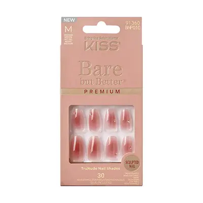 Kiss Bare-But-Better Premium Nail Polish - Gloss 30 pieces
