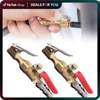 Air Blow Gun Nozzle for Tire Inflation, Locking Air Chuck with Clip, Aire Inflator Nozzle, Air Compressor Tire Inflator Attac...