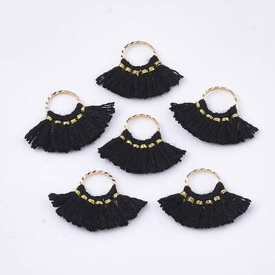 Polycotton(Polyester Cotton) Tassel Pendants Decorations