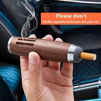 Portable Wooden Car Ashtray - Drop-Free Design, Available in 3 Sizes, Suitable for Smoke-Free Vehicles, Perfect for Car Owner...
