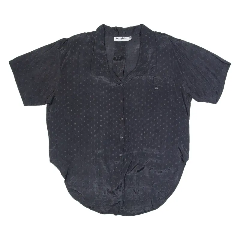 SORREL LINES Womens Shirt Black Collared M