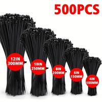 Self-locking Cable Ties Tool, Durable Nylon Zip Ties in Various Sizes, Cable Management Ties for Wire, Home, Office, Garden,...