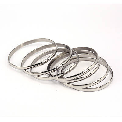 Tarnish Resistant 201 Stainless Steel Bangle Sets