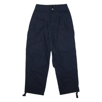 ASOS Cargo Trousers Blue Regular Straight Womens W28 L27