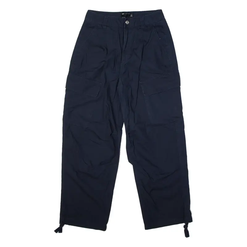 ASOS Cargo Trousers Blue Regular Straight Womens W28 L27