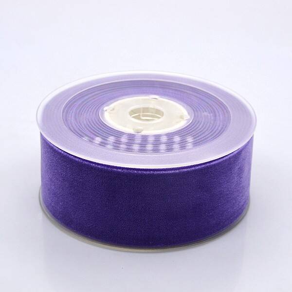 Polyester Velvet Ribbon for Gift Packing and Festival Decoration