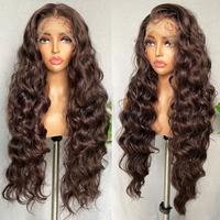 SOKU Body Wave Pre Plucked Wig 13x6 Lace Frontal Glueless Wig 32 Inch Pre Plucked Hairline with Baby Hair Tansparent Swiss La...