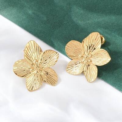 Ion Plating(IP) 304 Stainless Steel Stud Earrings